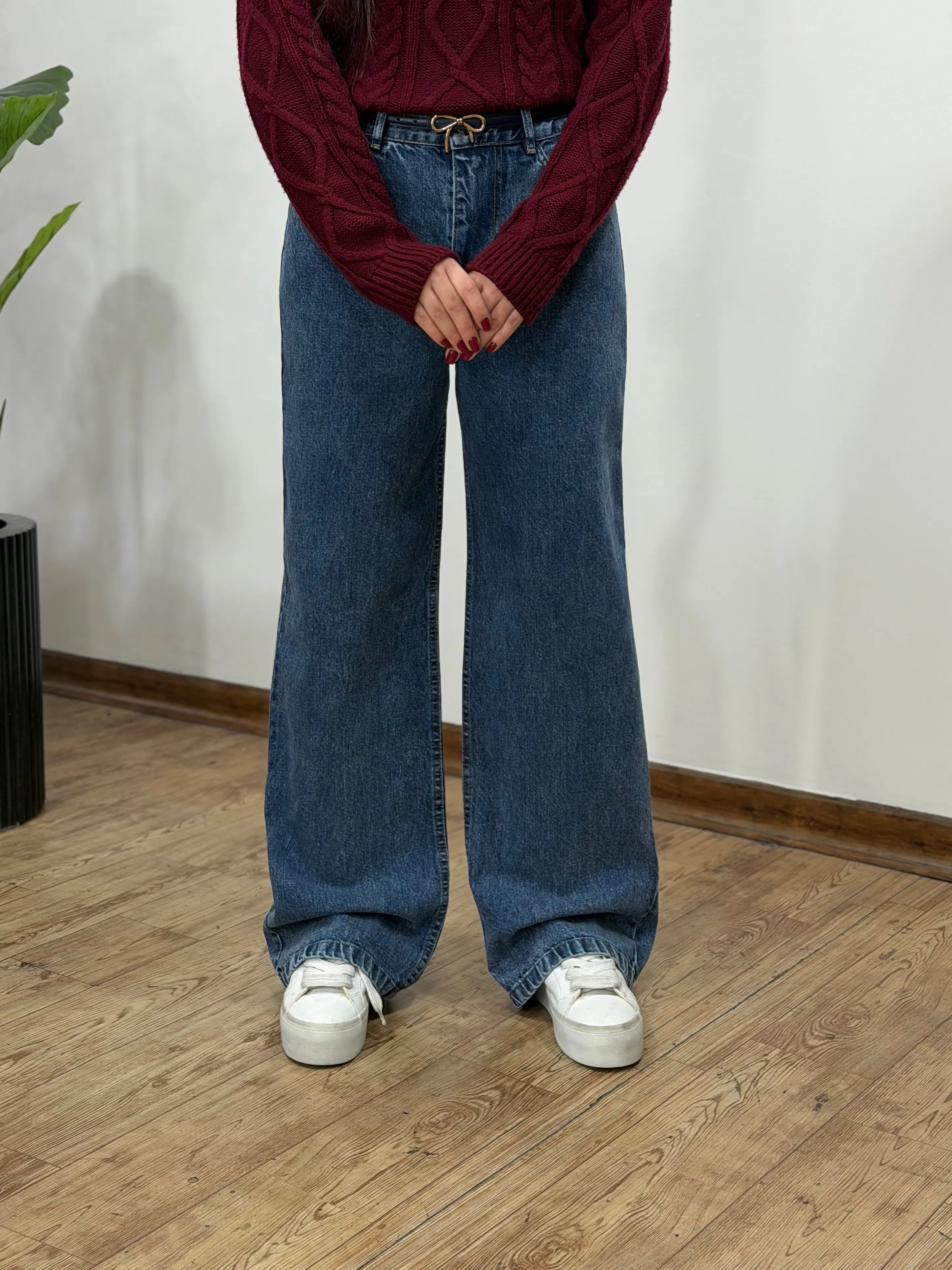 شلوار جین نیم بگ میرل